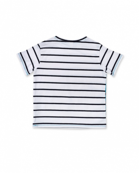 Camiseta punto blanco niño Juicy