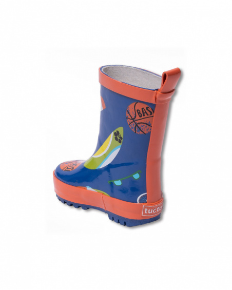 Botas agua azul niño Holidays Botas agua azul niño Holidays