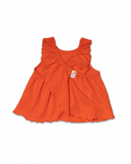 Camiseta punto rojo niña Holidays