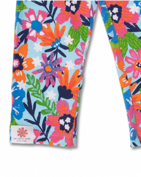 Legging pirata punto estampado niña Amazonia Legging pirata punto estampado niña Amazonia
