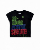 Camiseta punto negro niño Urban Activist