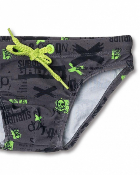 Bañador slip gris niño Urban Activist