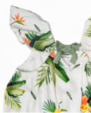 Vestido plana blanco niña Oasis