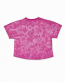 Camiseta punto fucsia niña Rebel Girl