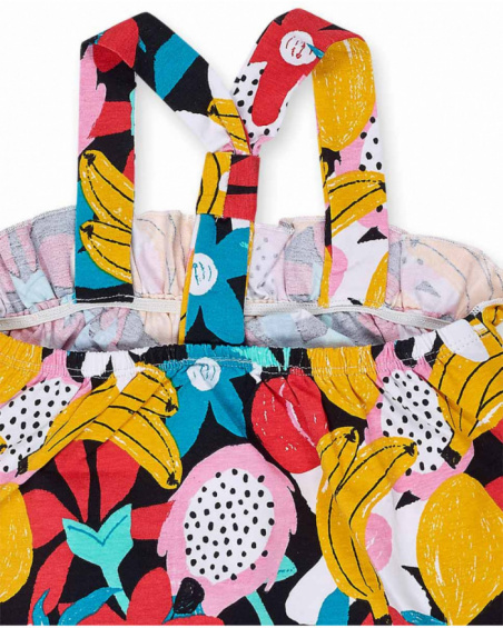 Camiseta punto negro niña Juicy