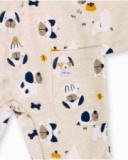 Pelele punto beige niño Pugs Life Pelele punto beige niño Pugs Life