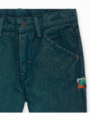 Pantalón sarga verde niño Trecking Time Pantalón sarga verde niño Trecking Time