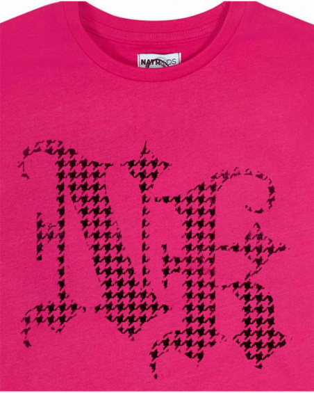 Camiseta punto rosa niña Dark Romance