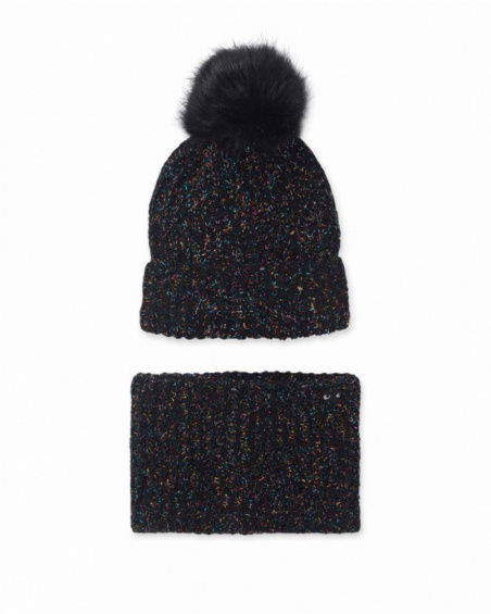 Gorro y Bufanda punto gris niña The Happy World Gorro y Bufanda punto gris niña The Happy World