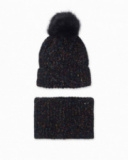 Gorro y Bufanda punto gris niña The Happy World Gorro y Bufanda punto gris niña The Happy World