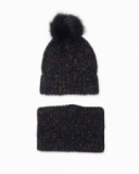 Gorro y Bufanda punto gris niña The Happy World Gorro y Bufanda punto gris niña The Happy World