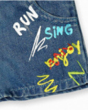 Bermuda denim azul niño Run Sing Jump
