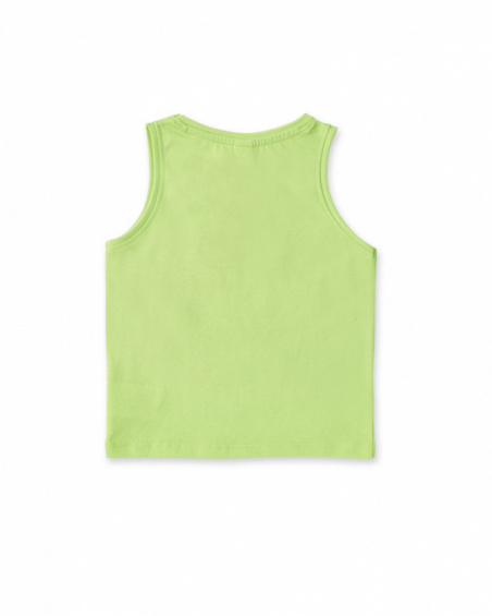 Camiseta tirantes punto verde niño Tropadelic