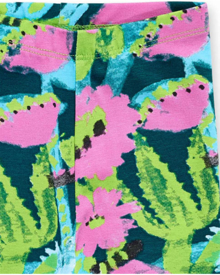 Legging punto verde niña Tropadelic