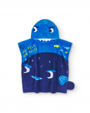 Toalla poncho azul niño Ocean Wonders