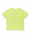 Camiseta punto verde lima niño Savage Spirit