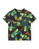 Camiseta punto verde bolsillo niño Savage Spirit