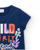 Camiseta punto navy niña Rockin the Jungle