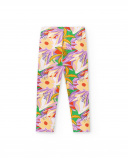 Legging punto lila niña Paradise Beach