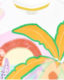 Camiseta top punto blanco niña Paradise Beach