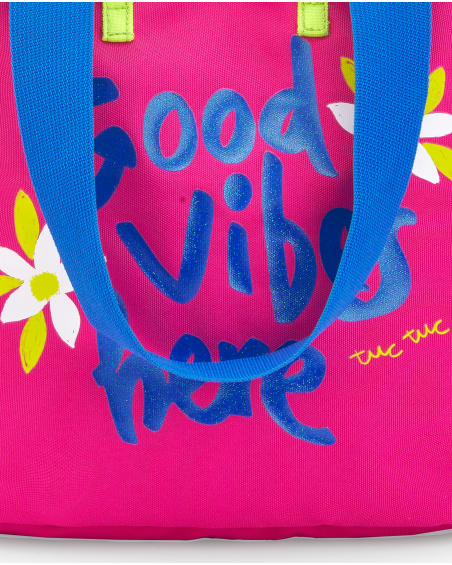 Bolsa fucsia niña Acid Bllom
