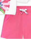 Conjunto punto blanco fucsia niña Acid Bloom