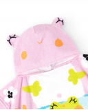 Toalla Poncho rosa niña Water Lilies