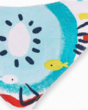 Babero bandana blanco niño Frutti