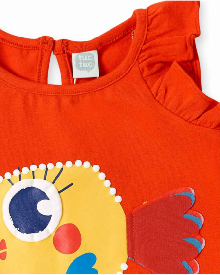 Camiseta punto rojo niña Salty Air