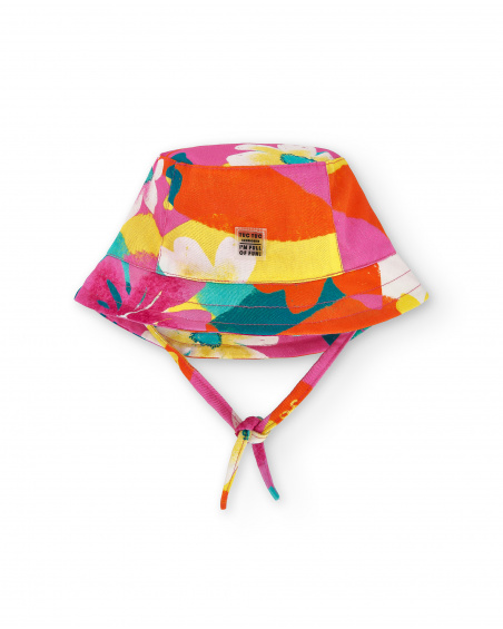 Gorro plana fuscia niña Laguna Beach