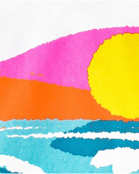 Vestido punto blanco niña Laguna Beach