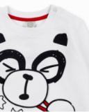 Sudadera felpa blanco niño Hey Sushi