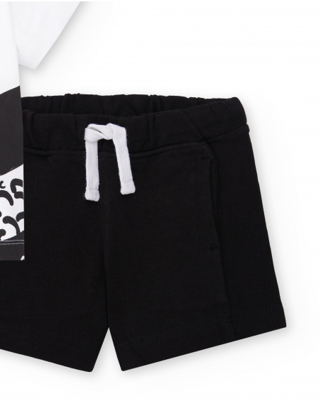 Conjunto punto blanco negro niño Hey Sushi