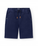 Bermuda plana navy niño Game Mode