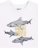 Camiseta punto blanco niño Game Mode
