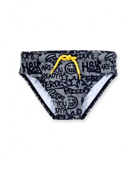 Bañador slip gris niño Urban Attitude