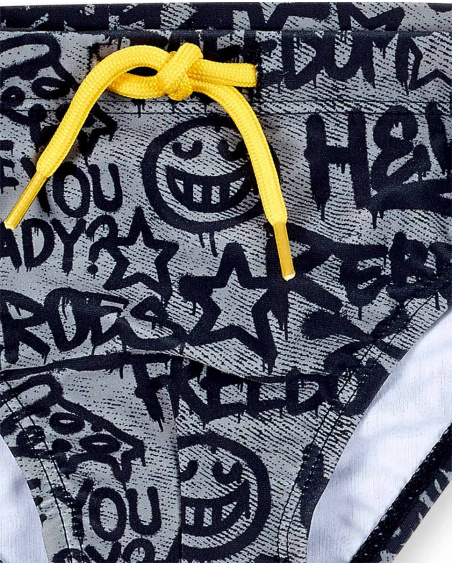 Bañador slip gris niño Urban Attitude