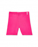 Legging ciclista punto fucsia niña Basics
