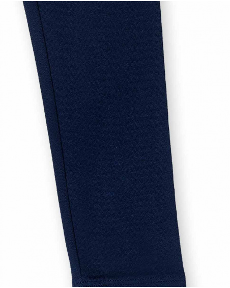 Legging punto navy niña Basics