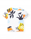 Camiseta punto blanco niño Sons of Fun | tuc tuc