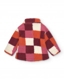 Chaqueta para niña en multicolor con diseño a cuadros colección Chaqueta para niña en multicolor con diseño a cuadros colección
