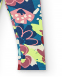 Leggings estampados con flores multicolores para niña de la Leggings estampados con flores multicolores para niña de la