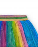 Falda de tul arcoíris para niña colección Cyber Dino Falda de tul arcoíris para niña colección Cyber Dino