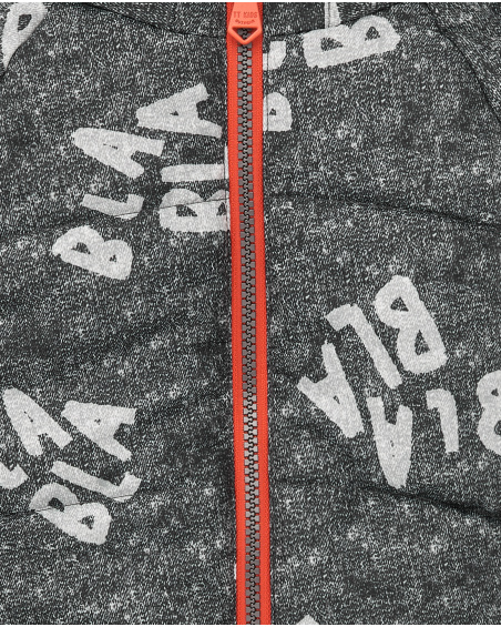 Chaqueta niño en gris con capucha y estampado colección Cartoon Chaqueta niño en gris con capucha y estampado colección Cartoon