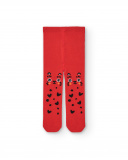 Leotardo niña en rojo con motivos de gatos colección Cartoon Leotardo niña en rojo con motivos de gatos colección Cartoon
