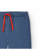 Pantalón jogger niño en azul con estampado "Great Job!" Pantalón jogger niño en azul con estampado "Great Job!"