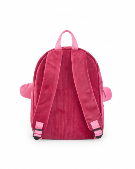 Mochila infantil en rosa con diseño de pingüino colección Freezy
