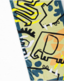 Toalla verde para niño con estampado de dinosaurios Toalla verde para niño con estampado de dinosaurios