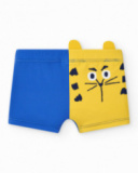 Bóxer de baño para niño en azul con frase "HEY FRIENDS" Bóxer de baño para niño en azul con frase "HEY FRIENDS"