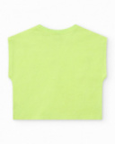 Camiseta para niño en verde con tiburón Camiseta para niño en verde con tiburón
